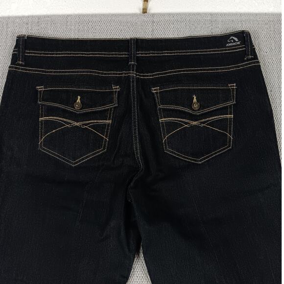 Jordache Bootcut Jeans Womens 14 Blue Wide Leg Stretch Western Cowgirl - Picture 9 of 15